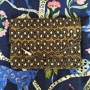 NWT Sezane elise beaded clutch